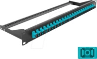 DELOCK 43383 - LWL Patchpanel, 19", 24-Port, SC Simplex, 1HE, aqua