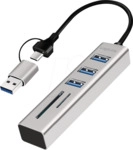 LOGILINK UA0445 - Dockingstation/PortReplicator, USB 3.0, USB-A/-C