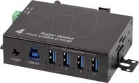 LOGILINK UA0443 - USB 5 Gb/s Industrie-Hub, 4x USB-A, 10 W