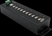 EXSYS EX1170HMVS - USB 2.0 4-Port Industrie-Hub, 10 USB-A, 15 kV ESD