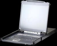 ATEN CL5716IM - 19 Zoll KVM Konsole, 17" TFT mit Tastatur DE