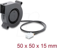 DELOCK 67490 - Radiall&uuml;fter 50 x 50 mm, schwarz