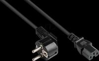 GC P0150-S050 - Netzkabel Typ E+F (CEE 7/7) auf C15, sw, 1 mm&sup2;, 5 m