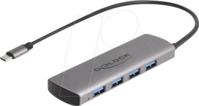 DELOCK 64293 - USB 3.1 Hub, 4 Port, USB-C zu 1x C, 4x A