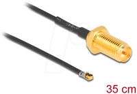 DELOCK 12658 - MHF&reg; 4L LK Stecker zu RP-SMA Buchse 35 cm