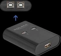 DELOCK 11503 - USB 2.0 Switch 2 Port, 2x USB-B zu 1x USB-A