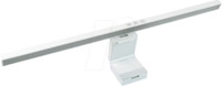 LUXULA LX700166 - Monitorlampe wei&szlig;, 50cm, 5W, Touch Control, dimmbar