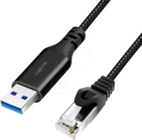 LOGILINK CU0403 - Netzwerkadapter, Kabel, USB 3.0 Typ-A, Gigabit Ethernet, 3 m