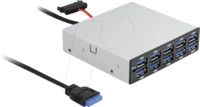 DELOCK 64208 - Front Panel 3.5" 10x USB 3.0 Typ-A