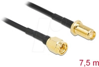 DELOCK 90448 - SMA Stecker zu SMA Buchse LMR/CFD100 7,5 m