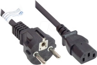 GC P0030-S015 - Netzkabel Typ E+F CEE 7/7 auf C13 , schwarz, 0,75 mm&sup2;, 1,5 m