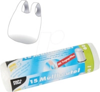 PAPSTAR 12088 - PAPSTAR M&uuml;llbeutel, Zugband, 15 Stk, 60 Liter