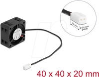 DELOCK 67287 - Axiall&uuml;fter 5 V DC, 40 x 40 x 20 mm schwarz