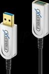 PURE FX-I650-010 - USB 10 Gb/s Glasfaser Kabel, FiberX, USB-A Stecker auf Buchse,