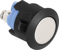 DELOCK 22043 - Drucktaster zum Einbau 16 mm 2 x Schraubklemme Taster flach