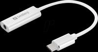 SANDBERG 136-27 - Audio Adapter USB Type-C - Klinkenbuchse 3,5mm