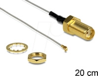 DELOCK 88814 - WLAN Kabel, SMA Einbaubuchse, MHF IV/HSC MXHP32