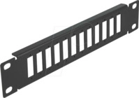 DELOCK 66802 - LWL Patchpanel, 10", 12-Port, SC Duplex, LC Quad, 1HE, schwarz