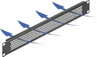 DELOCK 67035 - 19" Blindpanel, mit Bel&uuml;ftungsl&ouml;chern, 1 HE, schwarz