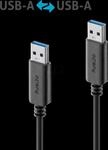 PURE IS2401-010 - USB 5 Gb/s Kabel, iSerie, A Stecker auf A Stecker, schwarz,...