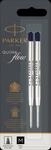 PARKER 1950372 - Kugelschreibermine, schwarz, M, QUINKflow, 2 St&uuml;ck