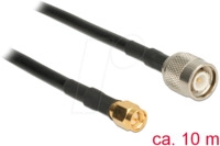 DELOCK 89507 - HF Antennenkabel, TNC Stecker > SMA Stecker, 10 m