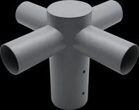 ELED 900309 - Stra&szlig;enleuchten Adapter, 4er, 80:60 mm