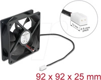 DELOCK 67291 - Axiall&uuml;fter 5 V DC, 92 x 92 x 25 mm schwarz