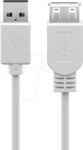 GOOBAY 96197 - USB 2.0 Hi-Speed Verl&auml;ngerungskabel 0,6 m wei&szlig;