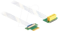 DELOCK 88021 - Riser Karte, PCIe x1 > PCIe x1, 15 cm FPC Kabel