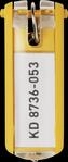 DURABLE 195704 - Schl&uuml;sselanh&auml;nger Key Clip, 6 St&uuml;ck, gelb