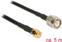 DELOCK 89509 - HF Antennenkabel, TNC Stecker > SMA Stecker, 5 m