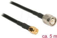 DELOCK 89505 - HF Antennenkabel, TNC Stecker > SMA Stecker, 5 m