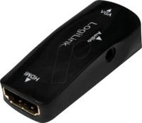 LOGILINK CV0108 - HDMI Adapter, HDMI Buchse auf VGA Buchse