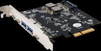EXSYS EX-12007 - PCIe x4 > 2 x extern USB 3.1 Typ A, 3x Type-C