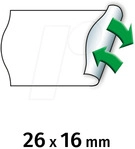 METO 9506166 - Preis-Etiketten, 26x16 mm, abl&ouml;sbar, wei&szlig;, 6000 St&uuml;ck
