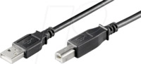 GOOBAY 68902 - USB 2.0 Hi-Speed Kabel, A-Stecker > B-Stecker 5,0 m schwarz