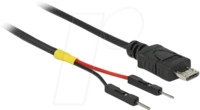 DELOCK 85408 - USB Stromkabel Micro-B auf 2x 1-pin Header, 30 cm