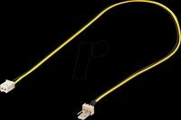 GOOBAY 93628 - L&uuml;fter Stromkabel, 3 Pin auf 2 Pin