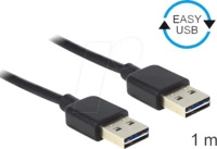 DELOCK 83460 - USB 2.0 Kabel, EASY A Stecker auf A Stecker, 1 m