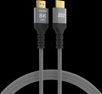 EFB HDMI21-00003 - Ultra High-Speed HDMI Kabel 8K60Hz 48 Gbit/s, grau, 2,0 m