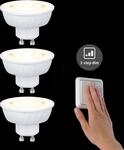 PLM 29271 - LED-Strahler GU10, 4,9 W, 550 lm, 4000 K, dimmbar, 3er-Pack