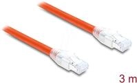 DELOCK 81182 - RJ45 Netzwerkkabel Cat.8.1 S/FTP 3 m bis 40 GBit/s orange