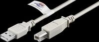 GOOBAY 50832 - USB 2.0 Kabel mit USB Zertifikat A-Stecker > B-Stecker, 3 m