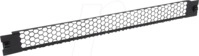 VALUE 26990002 - 19" 1 HE Bel&uuml;ftungspanel, RAL 9005 tiefschwarz