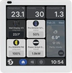 SHELLY WD X1I S - Shelly Wall Display X1i, silber