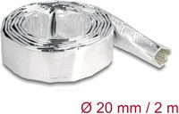 DELOCK 19004 - Kabelschlauch aus Glasfasergeflecht und Aluminium 2 m x 20 mm
