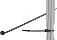 GOOBAY 17068 - Kabelbinder 100x2,5 mm, UV-witterungsstabil, schwarz