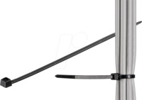 GOOBAY 17071 - Kabelbinder 200x3,5 mm, UV-witterungsstabil, schwarz