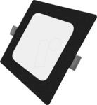 LUXULA LX300157 - LED Einbau Downlighteckig, schwarz, 24W, IP44, 2400lm, CCT